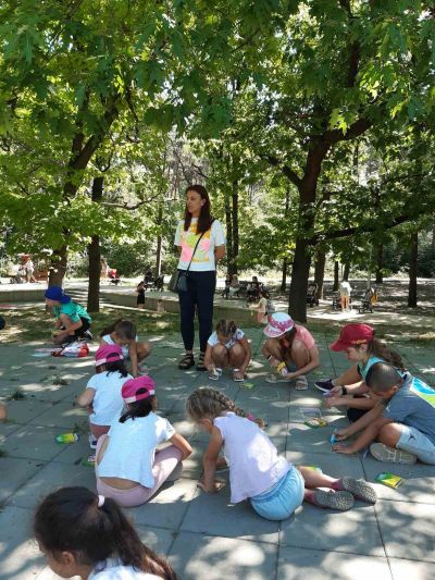 Участие на децата от ПГ в лятната занималня на район Надежда  - ДГ 15 Чучулига - София, Свобода